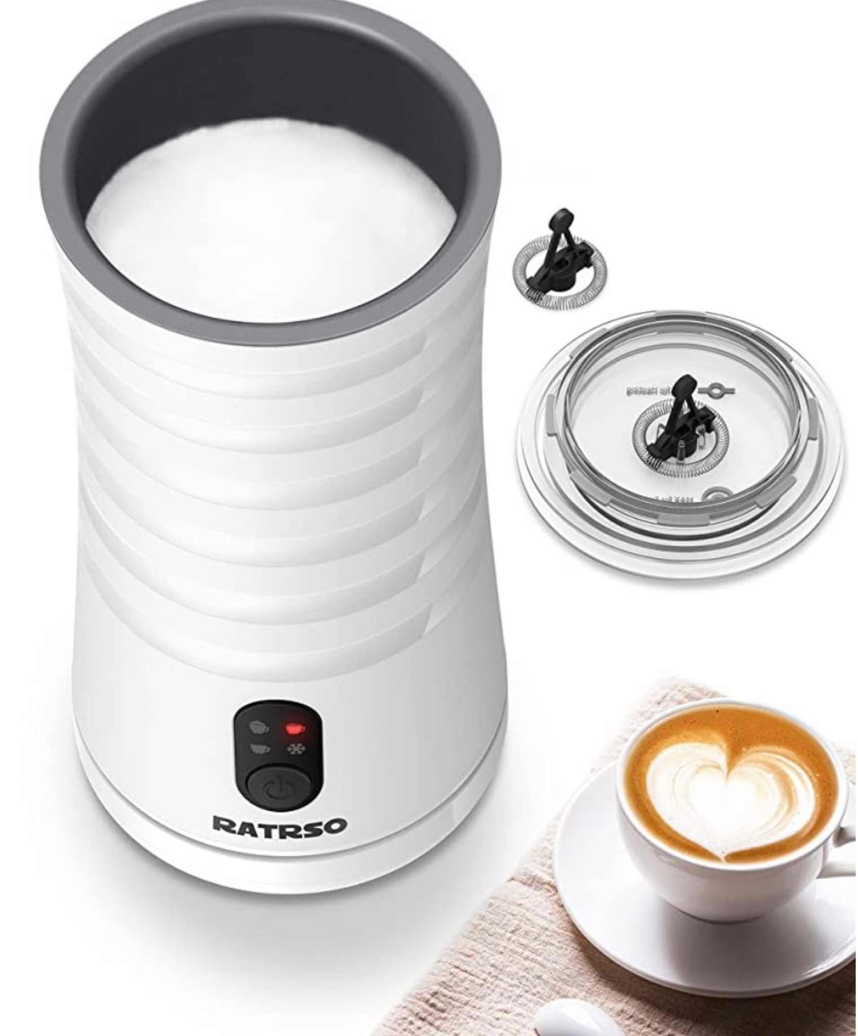 My favorite milk frother! This makes the best hot or cold foam for coffee!! 

#coffeefrother #coffeeaccessories 

#LTKFind #LTKsalealert #LTKhome