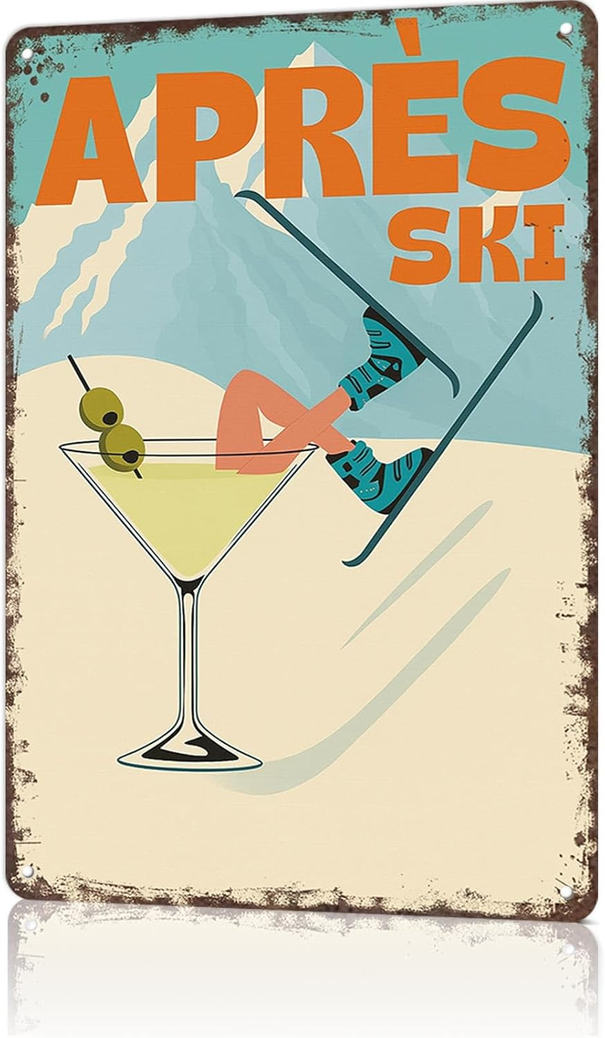 Funny Metal Signs Retro Apres Ski Posters Messy Coquette Aesthetic Vintage Perfume Wall Art Fice ... | Amazon (US)