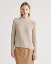 Women's 100% Organic Cotton Fisherman Crew Sweater | Quince