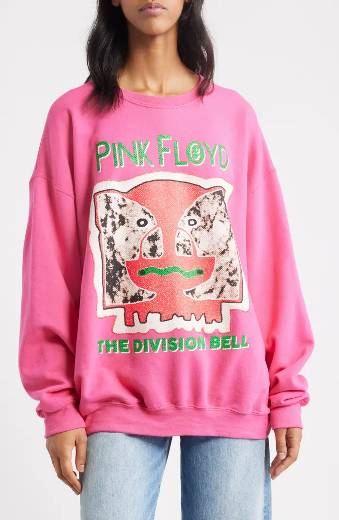 Merch Traffic Pink Floyd Division Bell Crewneck Sweatshirt | Nordstrom | Nordstrom