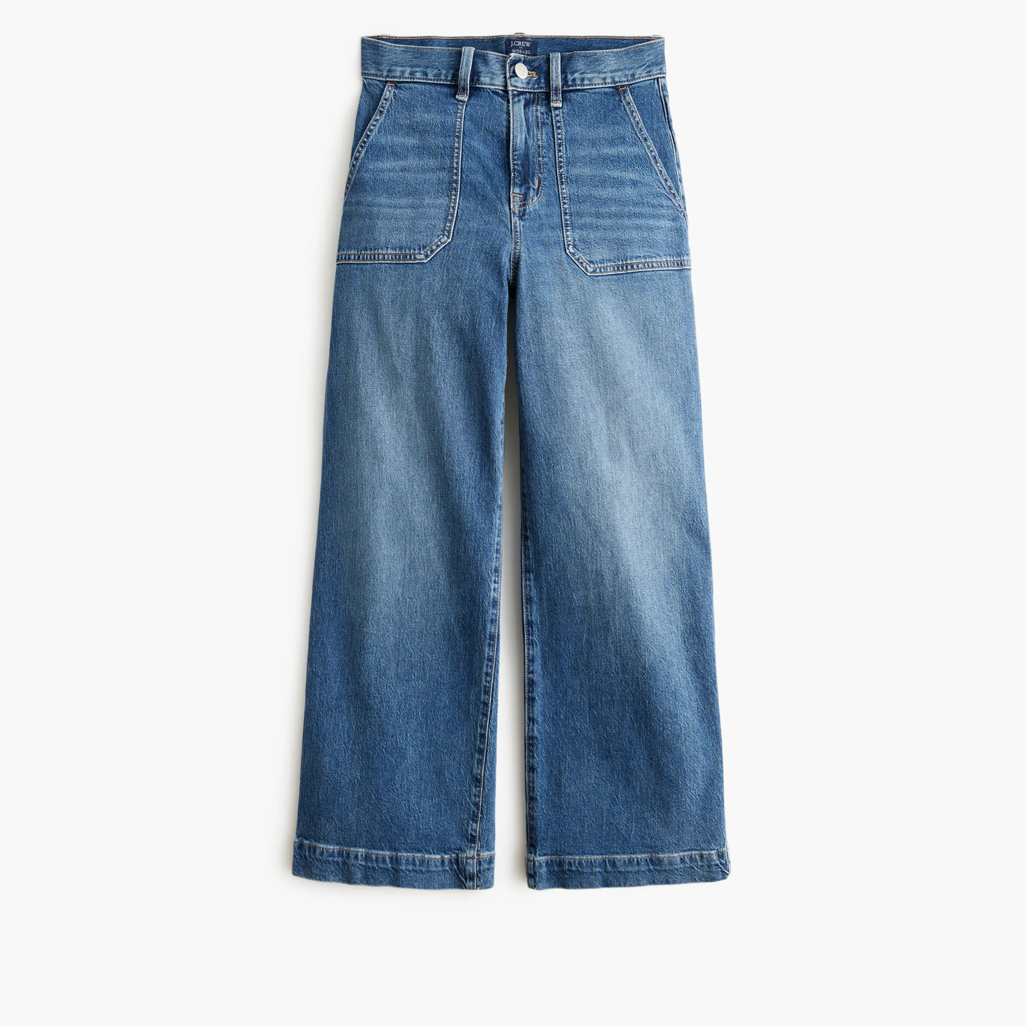 Wide-leg cropped utility jean in all-day stretch | J.Crew Factory