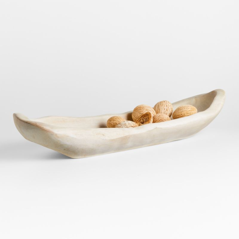 Cosimo Oversized Teak Wood Centerpiece Bowl + Reviews | Crate & Barrel | Crate & Barrel