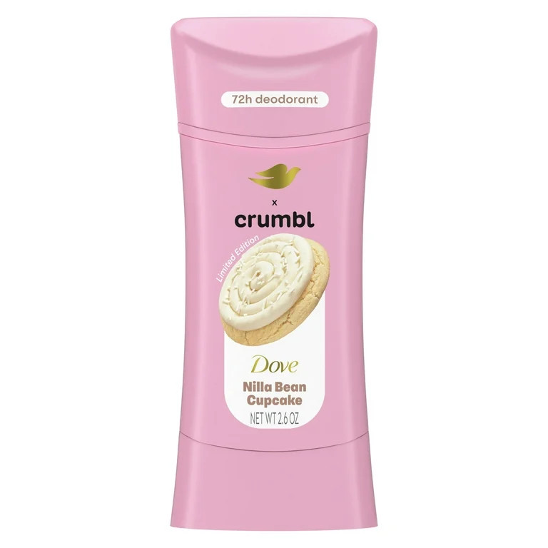 Dove Crumbl Deodorant Stick Crumbl Nilla Bean Cupcake Aluminum Free, 2.6 oz | Walmart (US)