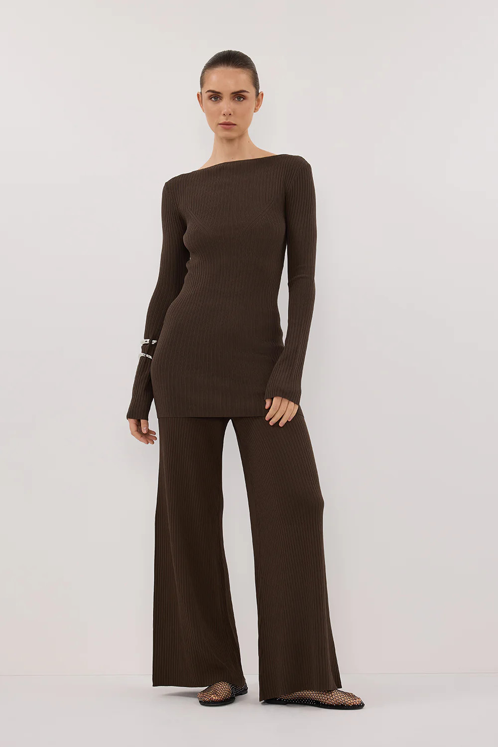 JOY DARK OLIVE KNIT PANT | DISSH