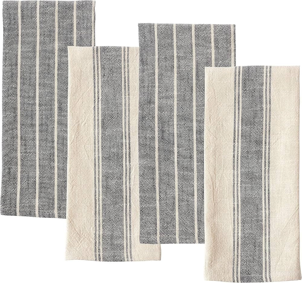 KAF Home Set of 4 Natural Rustic Farmhouse Slubbed Kitchen Towel | 100% Cotton Dish Towel, 18 x 2... | Amazon (CA)