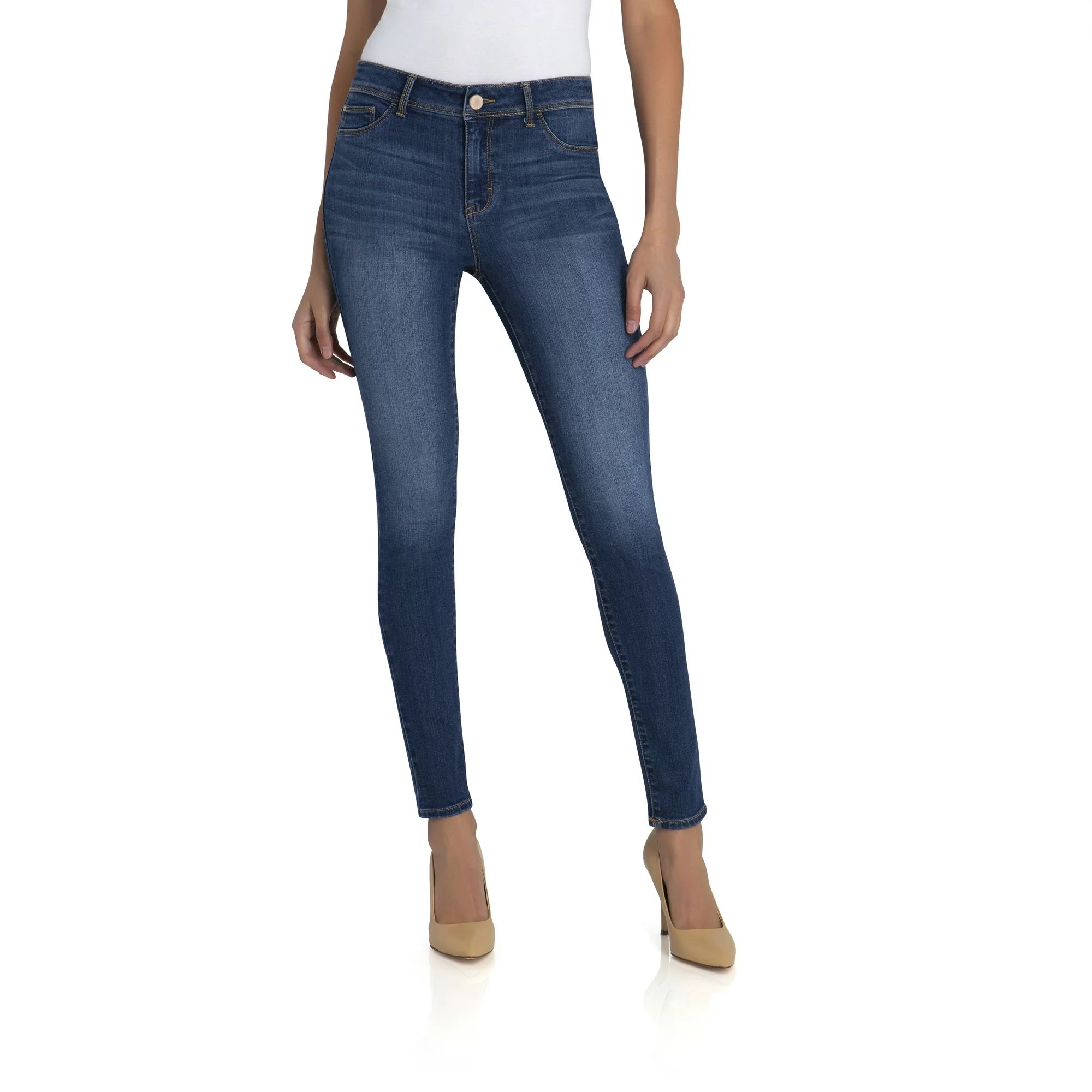 Jordache Women's Essential High Rise Super Skinny Jean, Regular Inseam | Walmart (US)