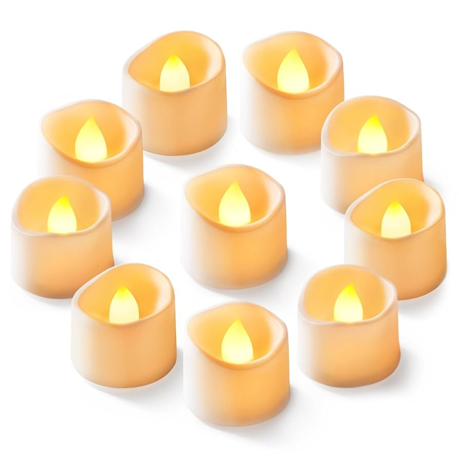 Homemory 12-Pack Flameless LED Tea Lights Candles Battery Operated, 200+Hour Fake Electric Candle... | Amazon (US)