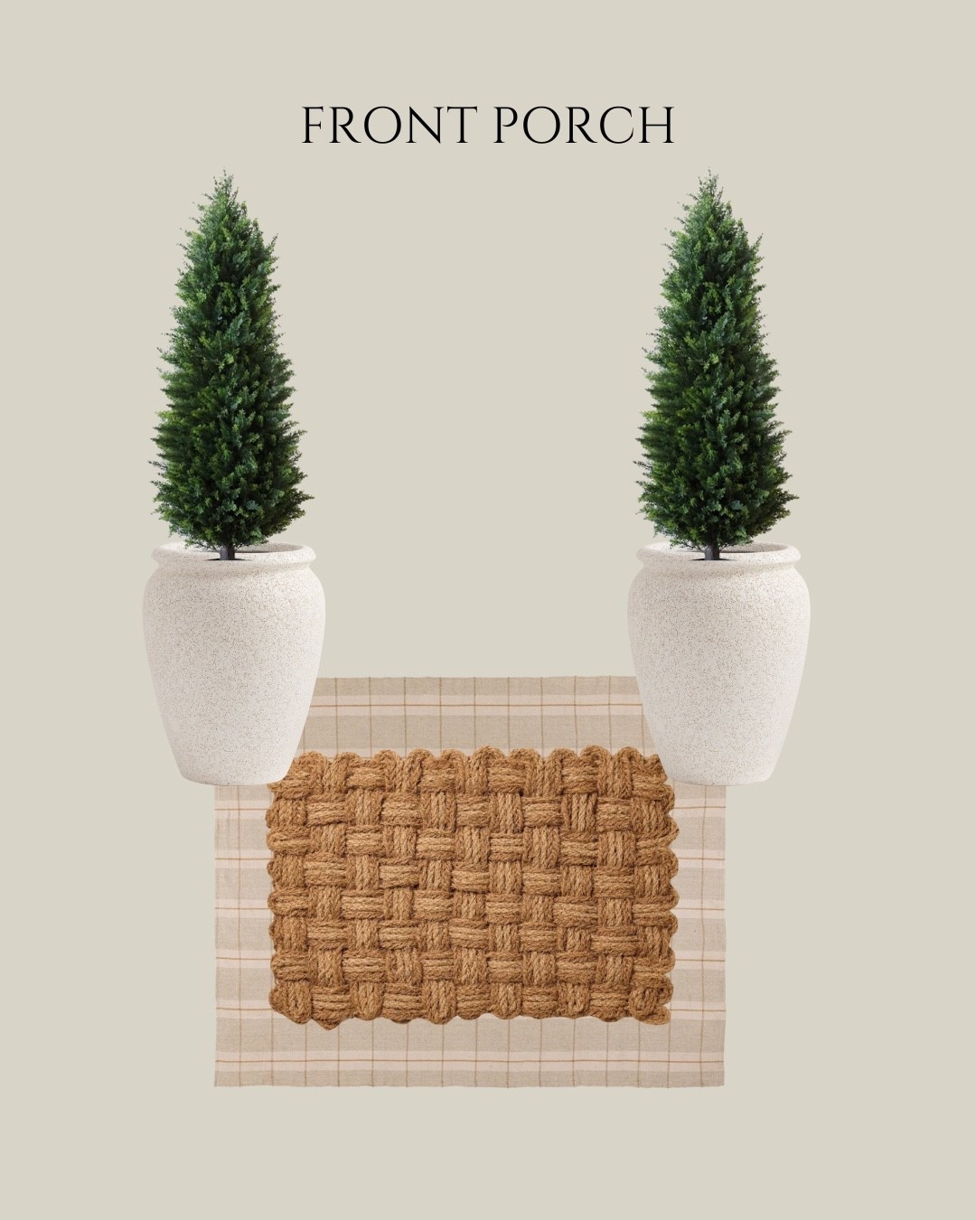 Simple front porch styling 