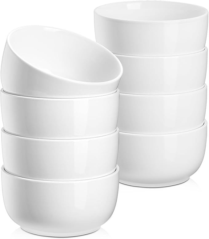 Jassceram Ice Cream Bowls Set of 8,12 Oz Ceramic Small Bowls for Soup, Side dishes, Cereal Bowls ... | Amazon (US)