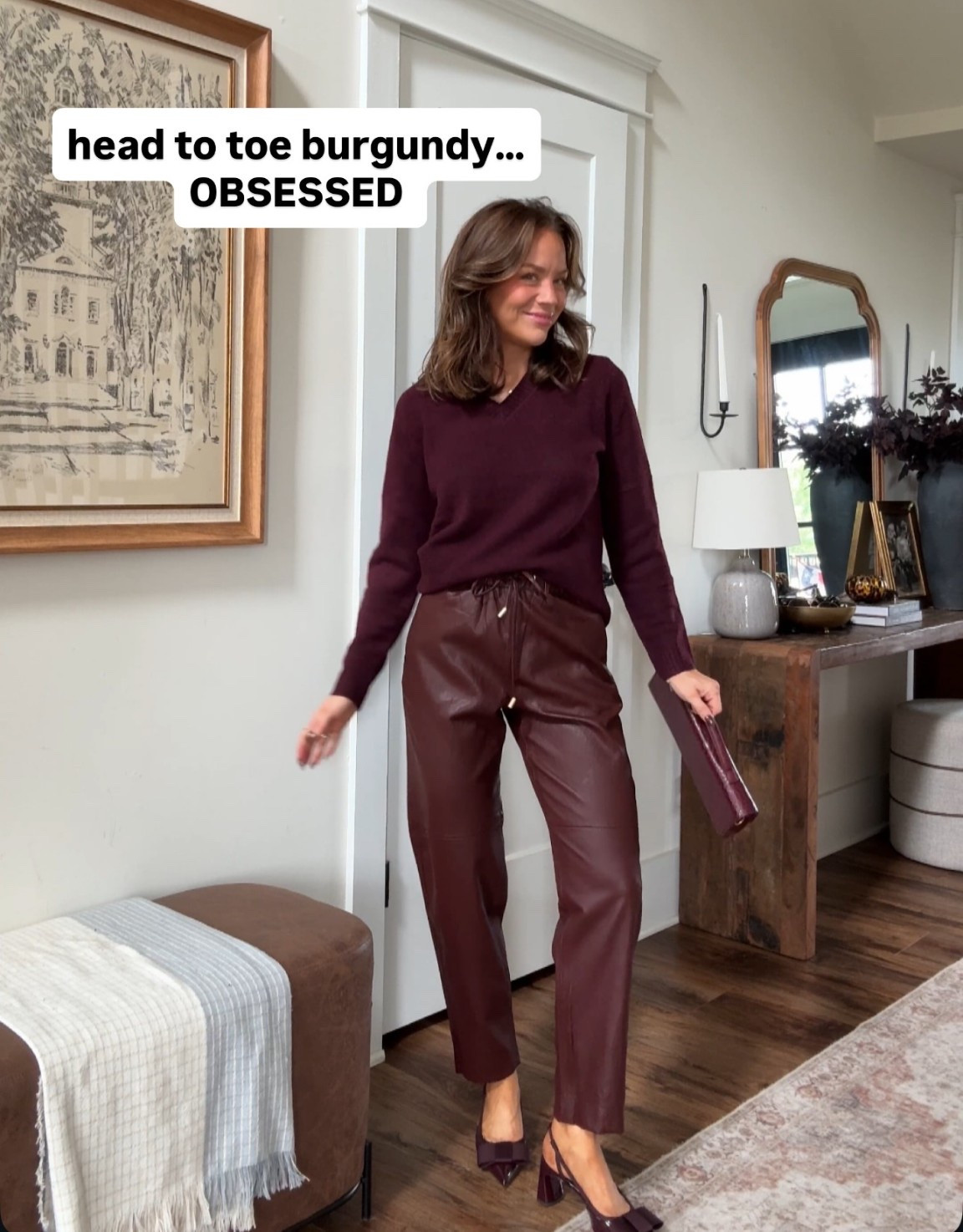 Love love this Zara fall outfit so much! Trendy burgundy monochromatic in XS pant S sweater shoes tts

#LTKFindsUnder100 #LTKFindsUnder50 #LTKStyleTip