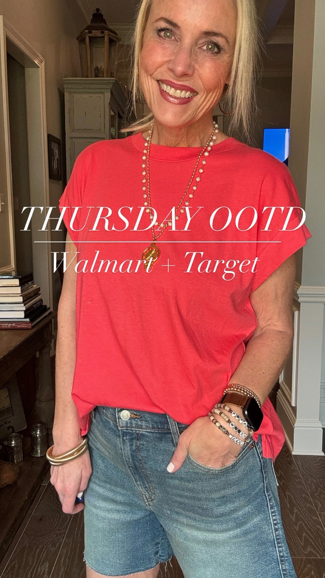 Today is a “get things done” kinda day, so it calls for easy and comfy… t-shirt and jean shorts and sneakers. The shirt is from Target (medium) and shorts are Walmart sized up one to an 8 for a roomier fit). I love the length on these. Definitely not Daisy Dukes 👊🏻 Sneakers are true to size. 

I finished off the look with everyday affordable jewelry from Walmart, Amazon, Victoria Emerson, and Etsy. My necklace is from Jennifer Ponson Designs.  Use codes LAUREN10 for 10% off and FREESHIP for free shipping in the US  

#LTKFindsUnder50 #LTKStyleTip #LTKOver40