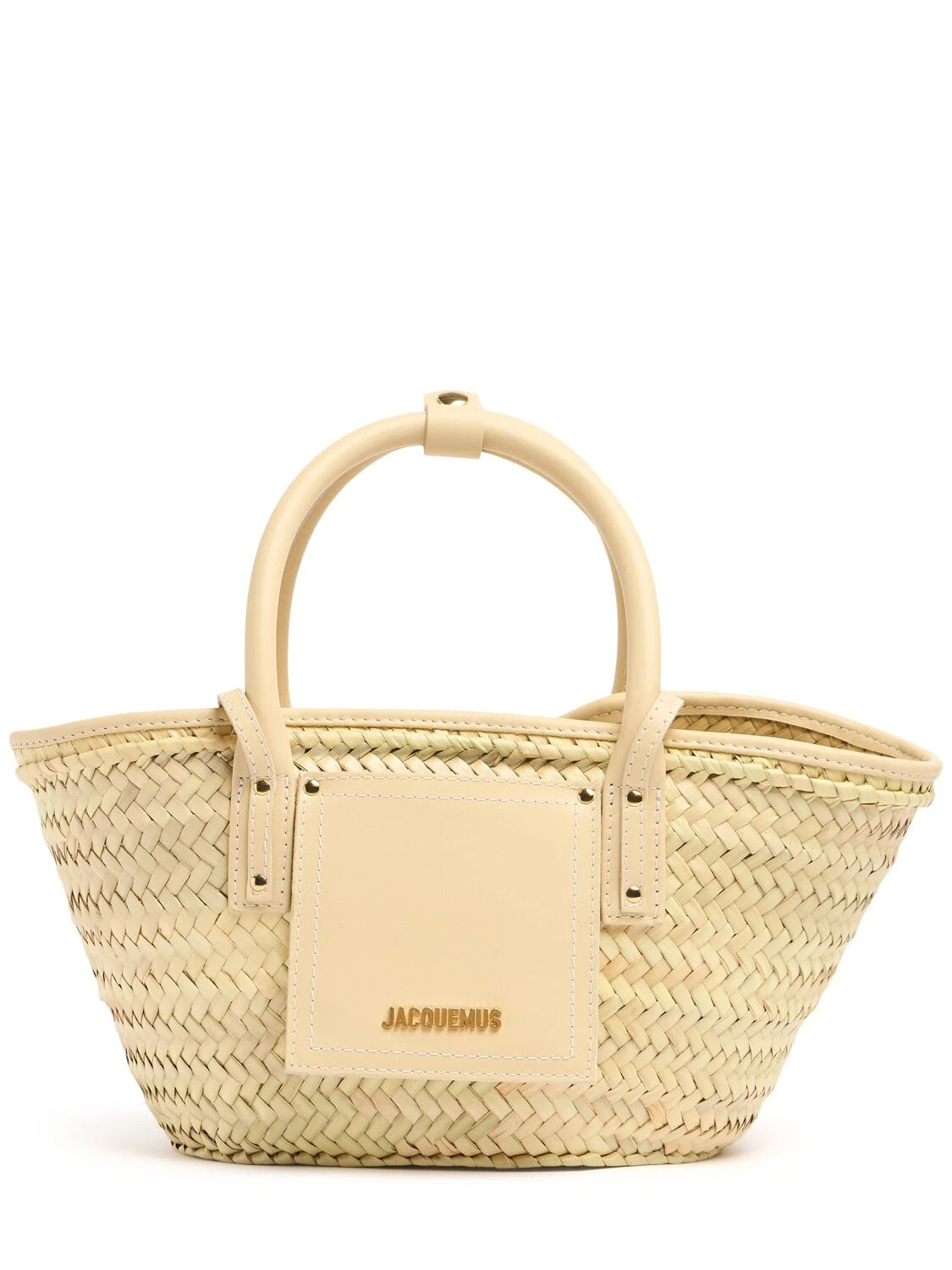 Le Petit Panier Soli Raffia Leather Bag | Luisaviaroma