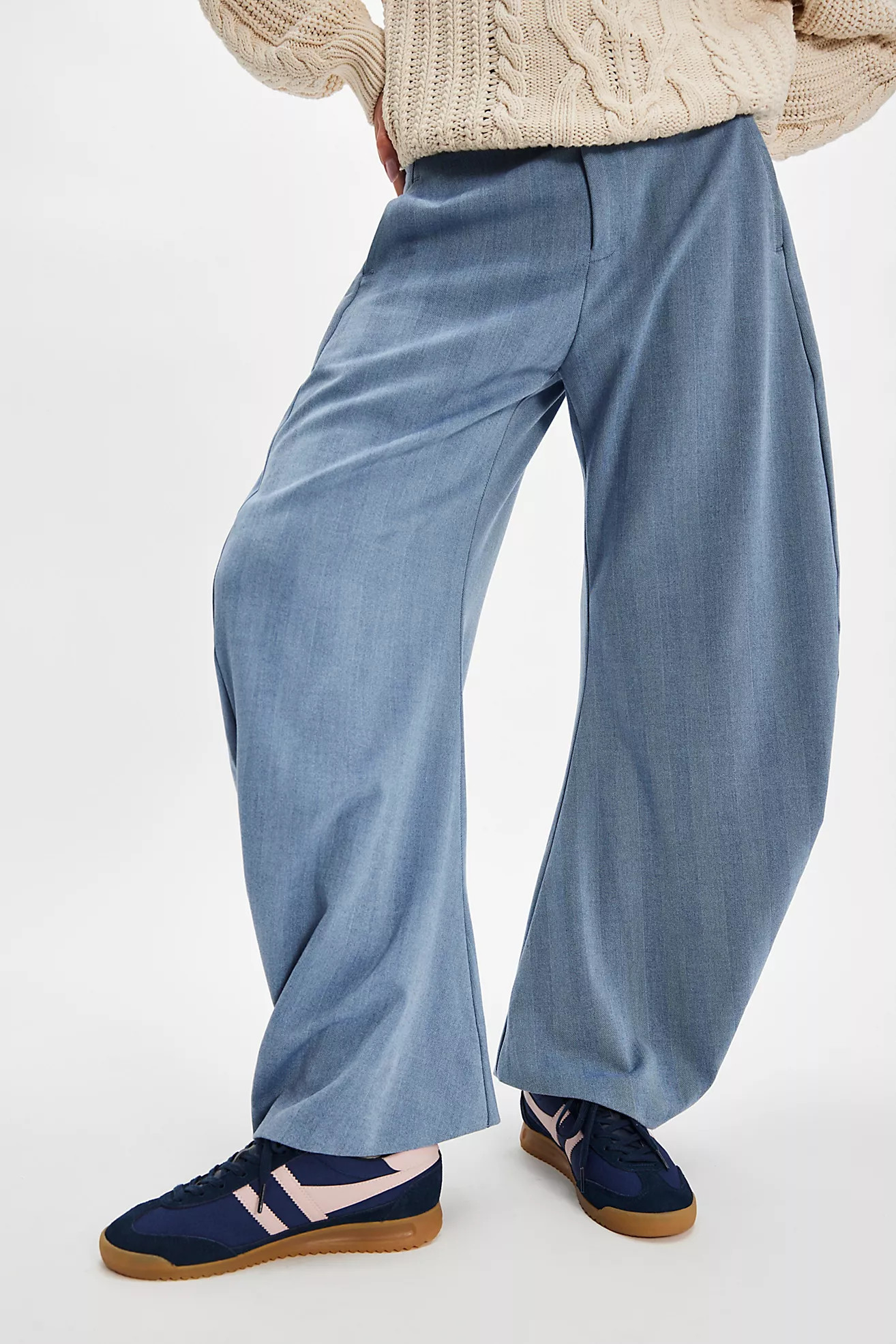 Spotlight Barrel Pinstripe Trousers | Free People (Global - UK&FR Excluded)