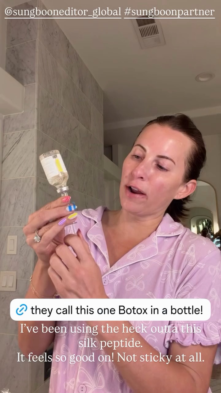 I’ve been using the heck outta this silk peptide.
It feels so good on! Not sticky at all. @sungbooneditor_global #sungboonpartner