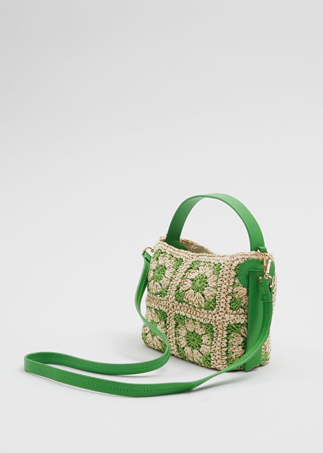 Leather-Trimmed Crochet Bag | & Other Stories US