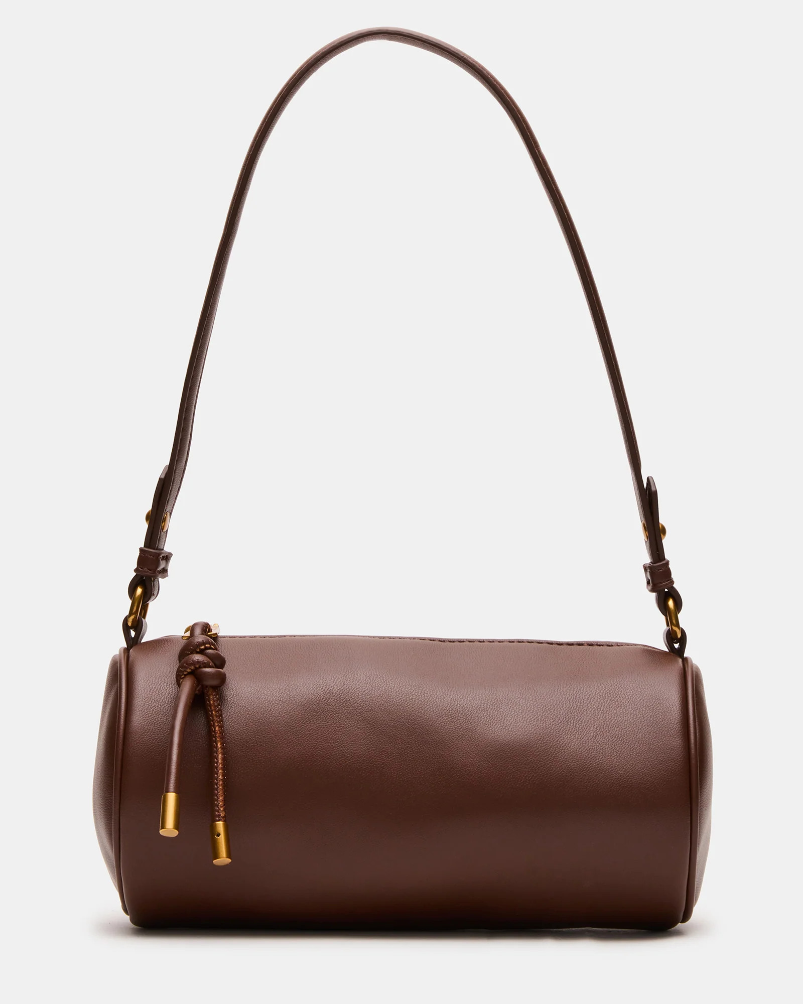 PRIYA Bag Brown Mini Barrel Shoulder Handbag | Steve Madden (US)