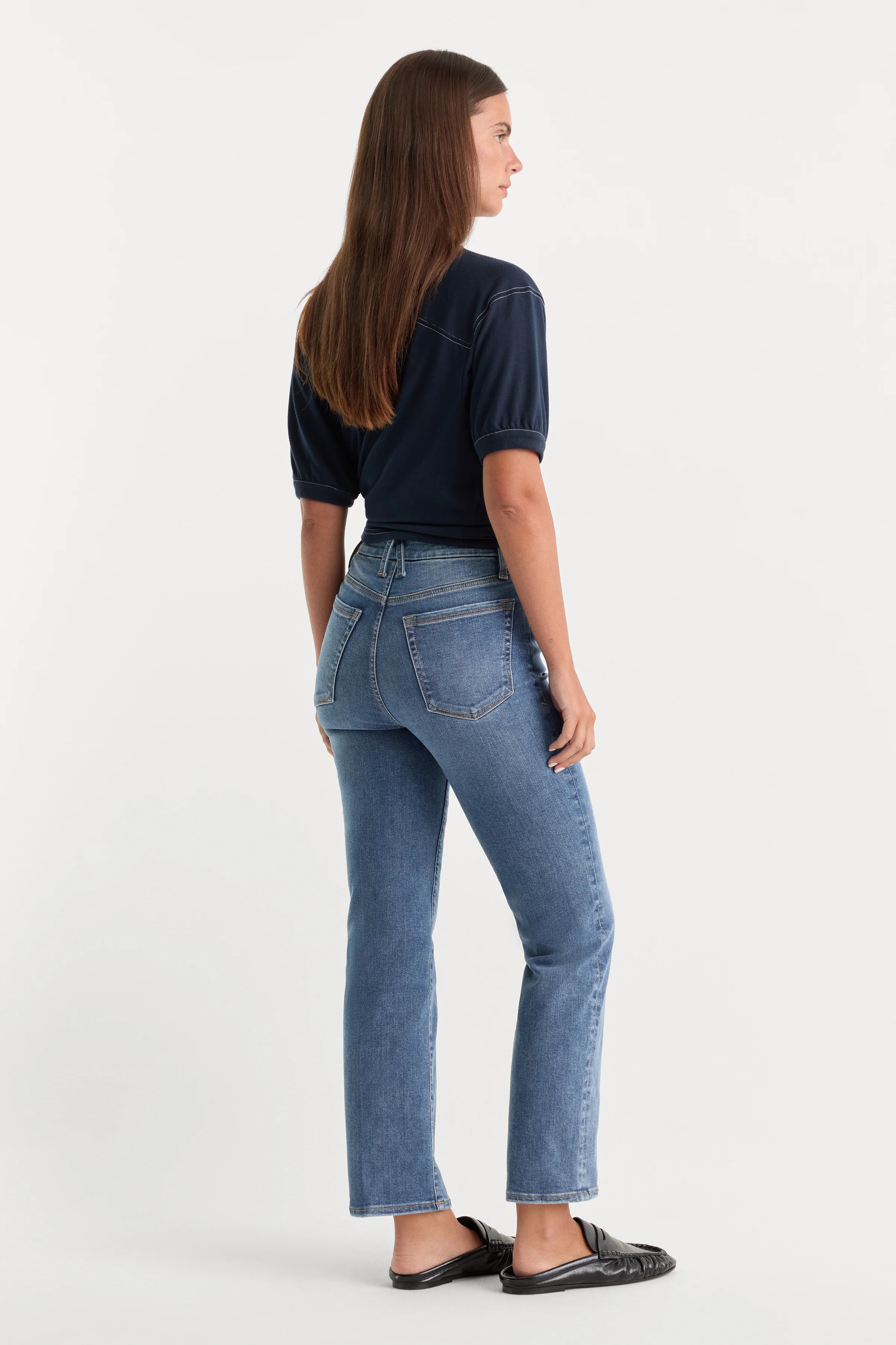ALWAYS FITS GOOD LEGS STRAIGHT JEANS | INDIGO316 | Good American