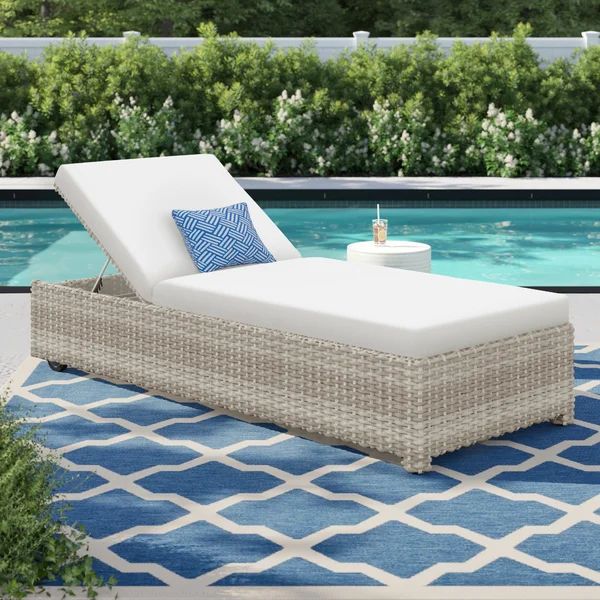 Bannister Outdoor Wicker Chaise Lounge | Wayfair North America