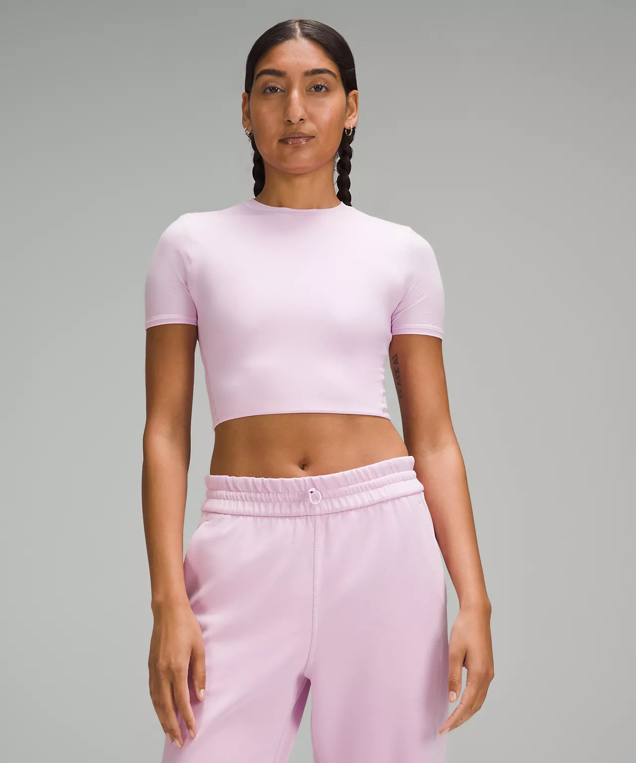 Wundermost Ultra-Soft Nulu Crewneck Cropped T-Shirt | Lululemon (US)