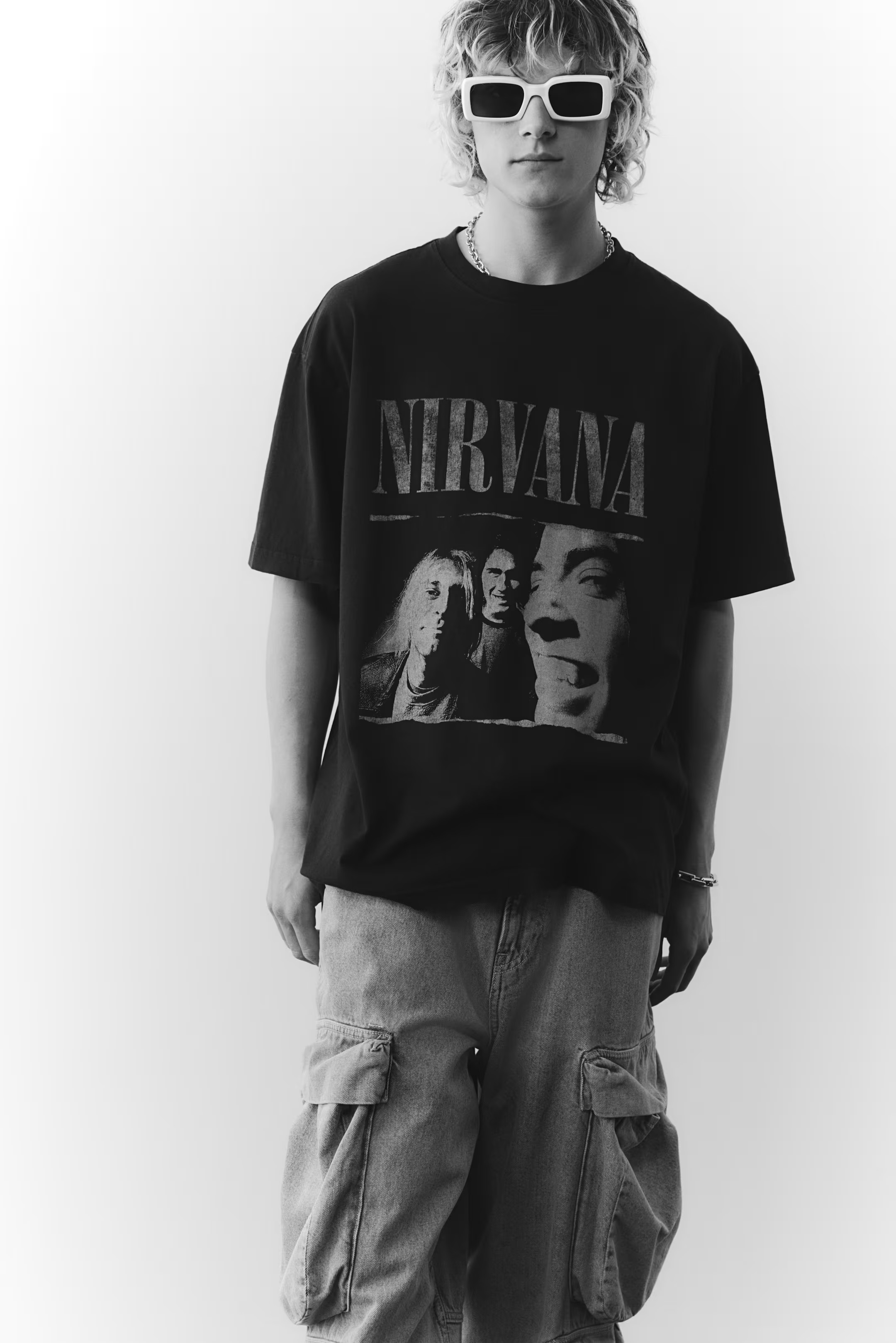 Loose Fit Vintage-Look Printed T-Shirt | H&M (US + CA)