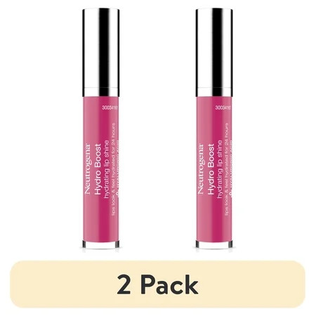 (2 pack) Neutrogena Hydro Boost Hydrating Lip Gloss, Vibrant Raspberry, 0.1 oz | Walmart (US)