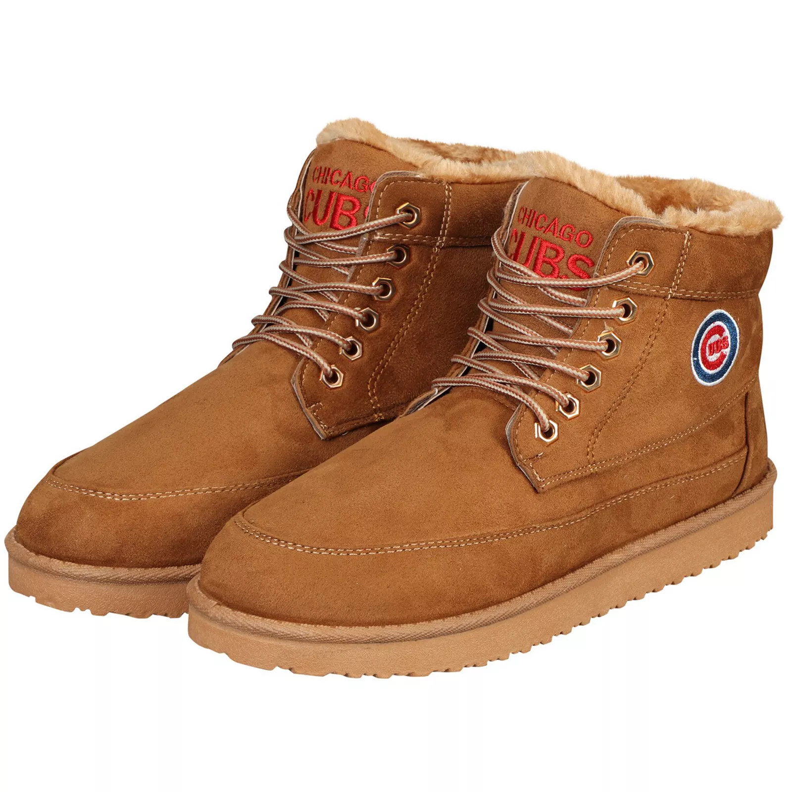 Men's Chicago Cubs High Top Moccasin Shoes, Size: 7, Brown | Kohl's