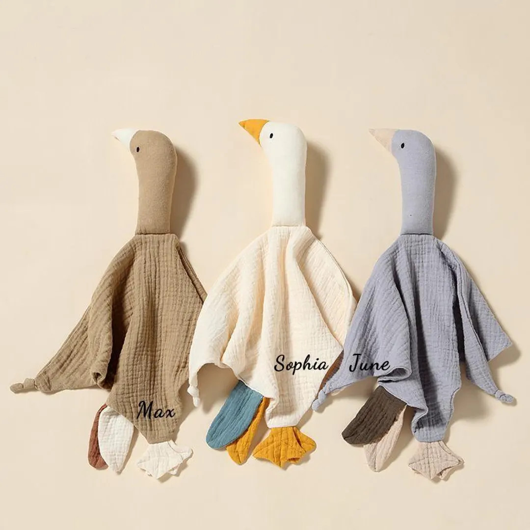 Custom Baby Name Goose Blanket, Personalized Baby Duck Comforter Blanket, Cute Baby Sleep Blanket... | Etsy (US)