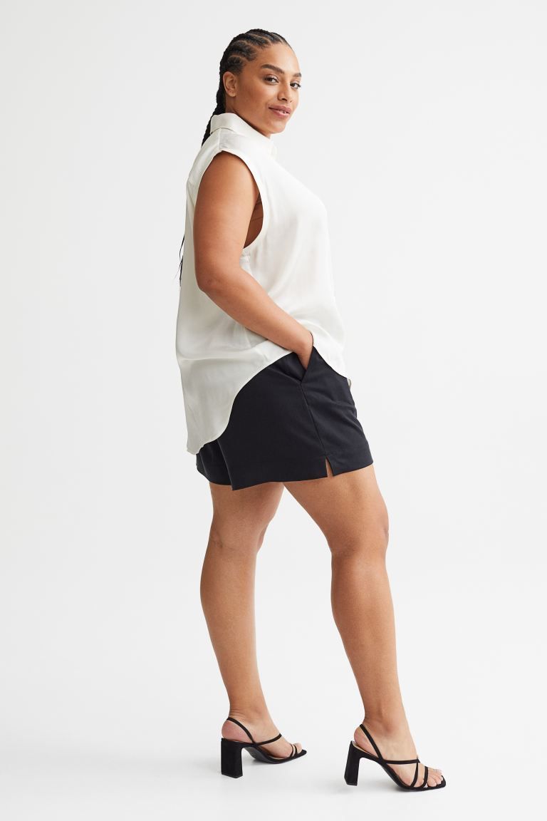 Lyocell-blend Bermuda shorts | H&M (DE, AT, CH, DK, NL, NO, FI)