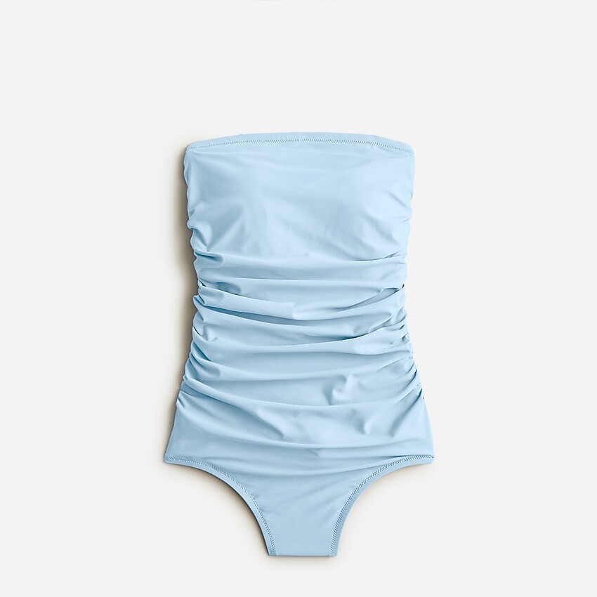 Ruched bandeau one-piece | J. Crew US