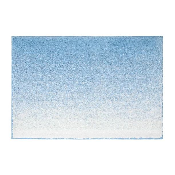 Gap Home Melange Ombre Non-Slip Cotton Bath Rug Blue 20"x30" | Walmart (US)