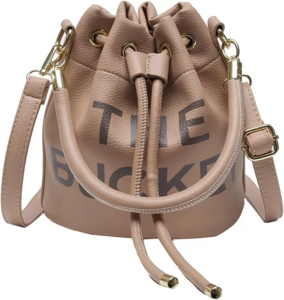 JQAliMOVV Women's Mini Leathe Bucket Bag