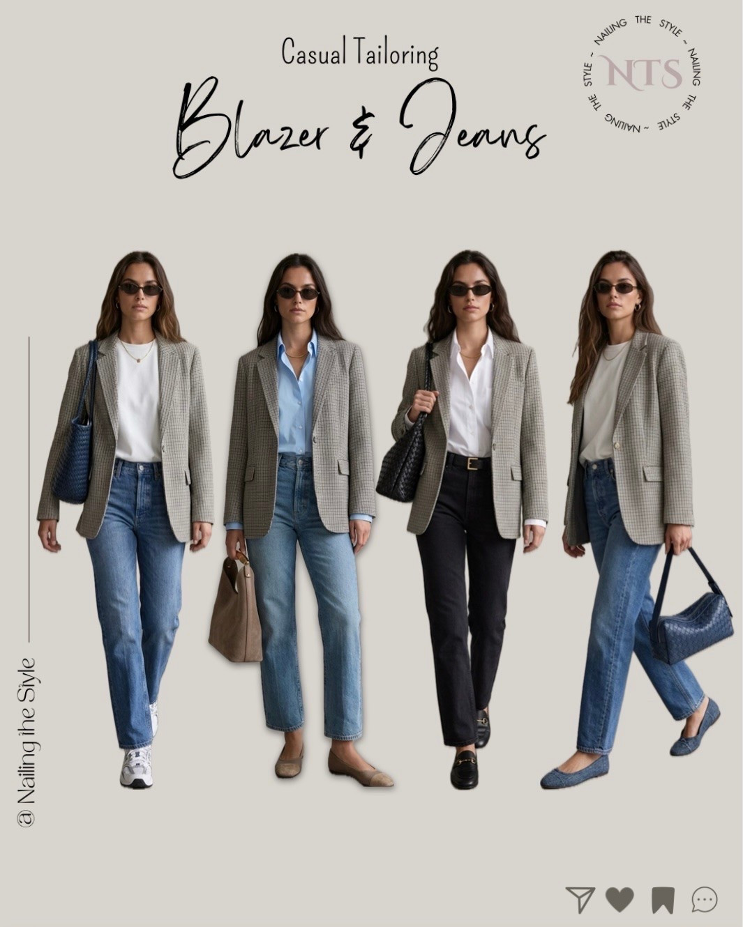 ✨Casual Tailoring: one blazer, different moods✨

#LTKautumn #LTKstyletip #LTKjeans