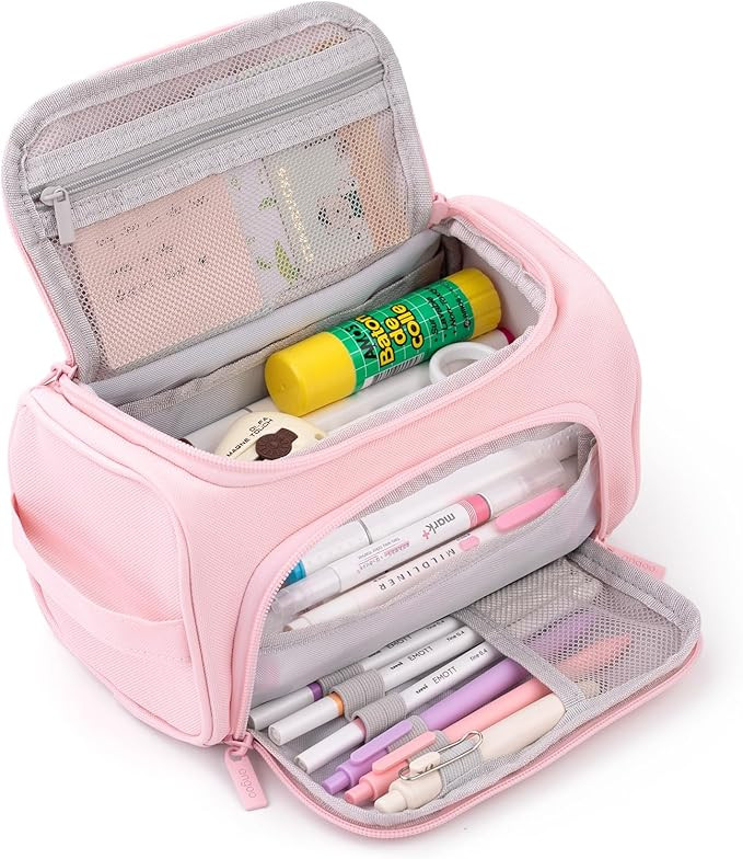 HVOMO Big Capacity Pencil Case High Large Storage Pouch Marker Pen Case Travel Simple Stationery ... | Amazon (US)