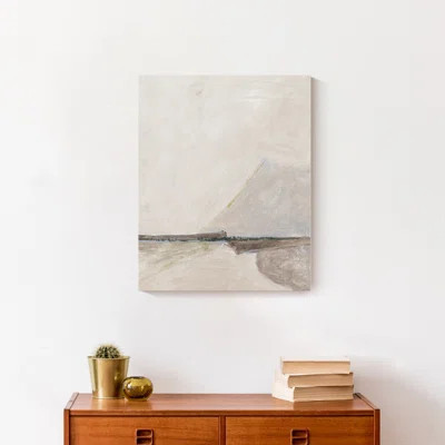 Tan Abstract Mountain - Painting | Wayfair North America