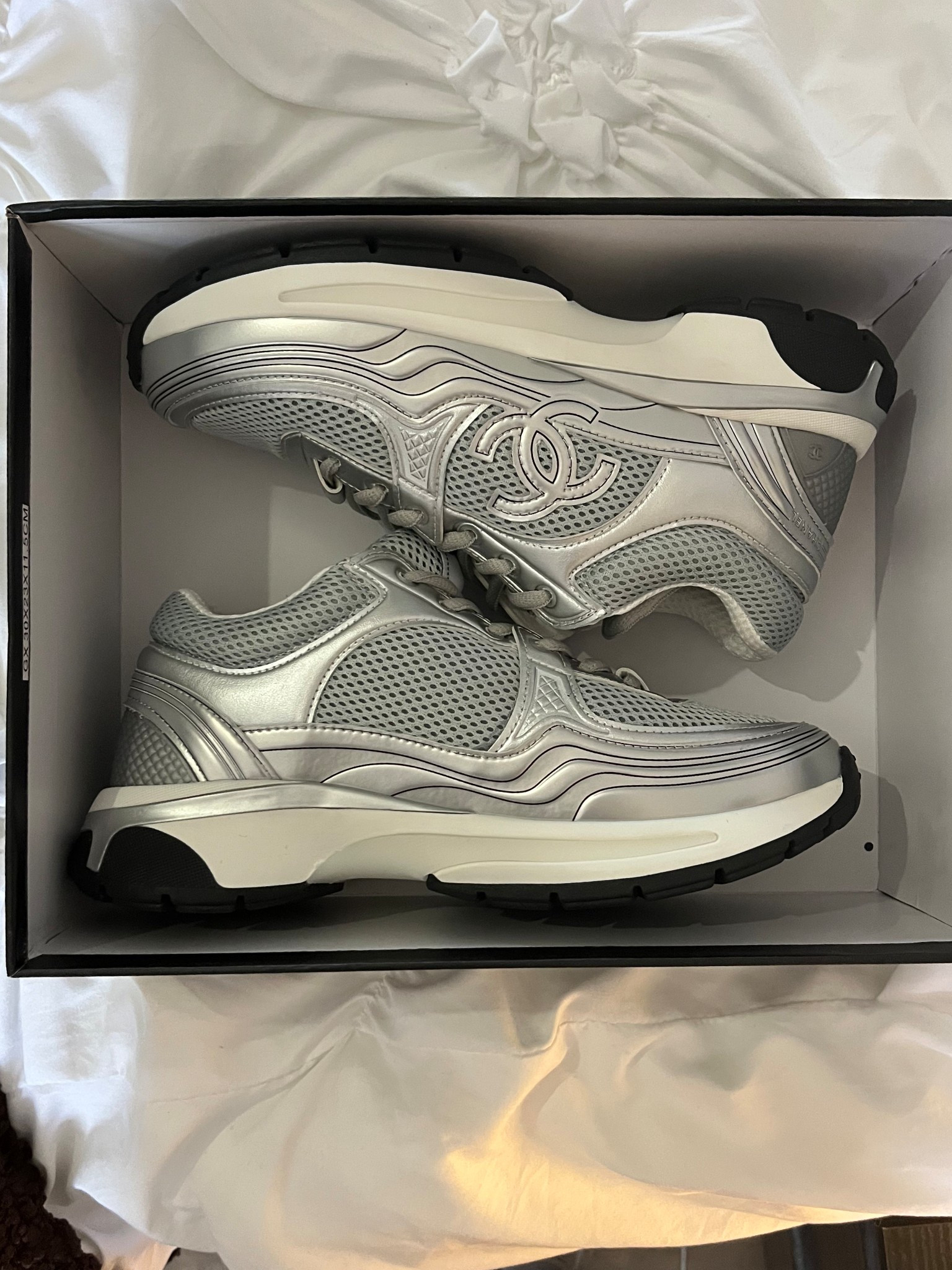 Chanel Silver Sneakers🩶

#LTKspring #LTKstyletip #LTKgiftguide