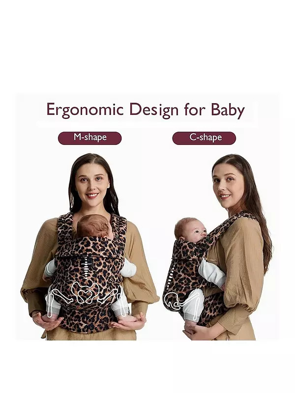 Momcozy Baby Carrier Newborn to Toddler-Cotton-Leopard | Very (UK)