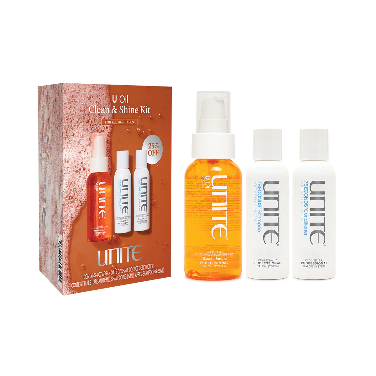 U Oil Seal & Shine Kit | UNITE Hair