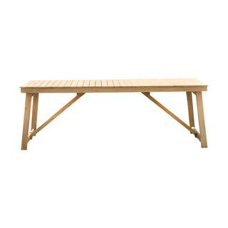 Amazonia Sevilla Rectangular Teak Outdoor Dining Table | The Home Depot