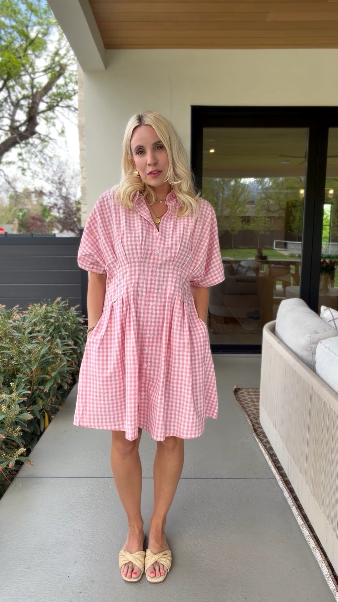 The anthro look for less dress now in a short pink gingham! Size M

#LTKootd #LTKgrwm #LTKmomlife