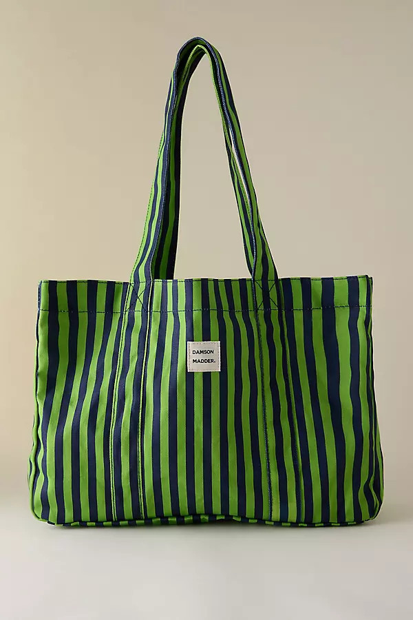 Damson Madder Striped Canvas Tote Bag | Anthropologie (UK)