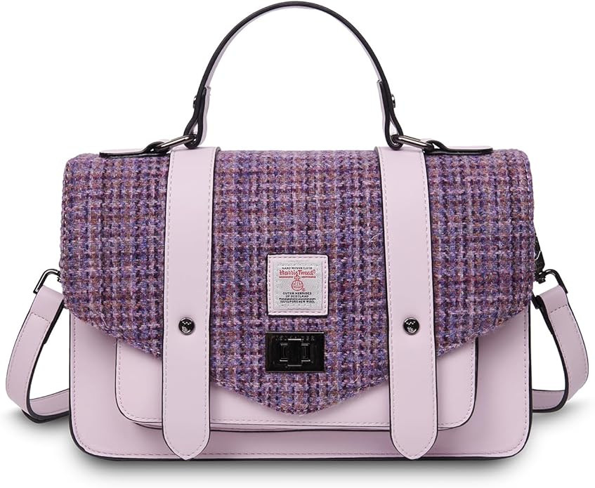 Violet Mini Dogtooth Large Satchel | Amazon (US)