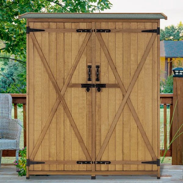 4.5 ft. W x 1.5 ft. D Solid Wood Lean-To Tool Shed | Wayfair North America