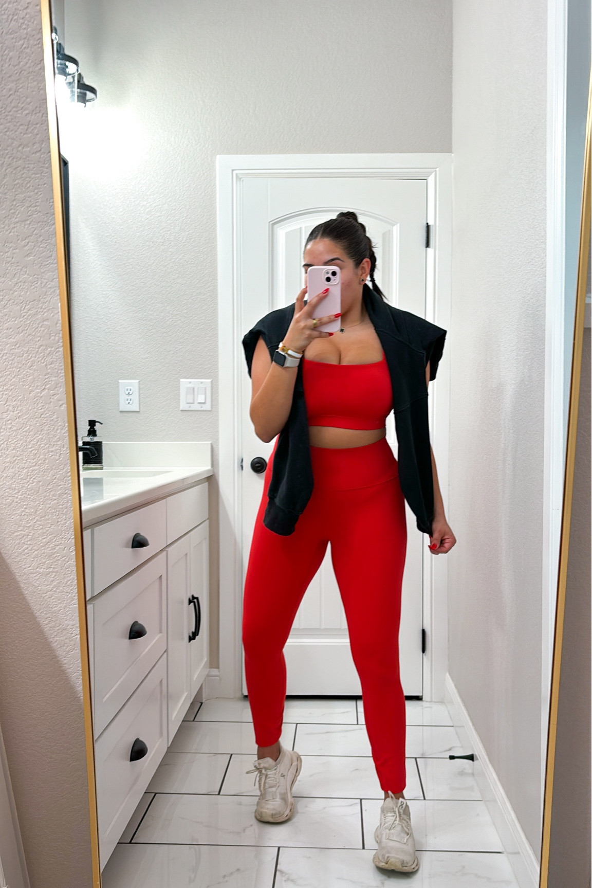 New cutie workout set from amazon🍒🍎🍷💄 

#LTKfitness #LTKshoecrush #LTKstyletip