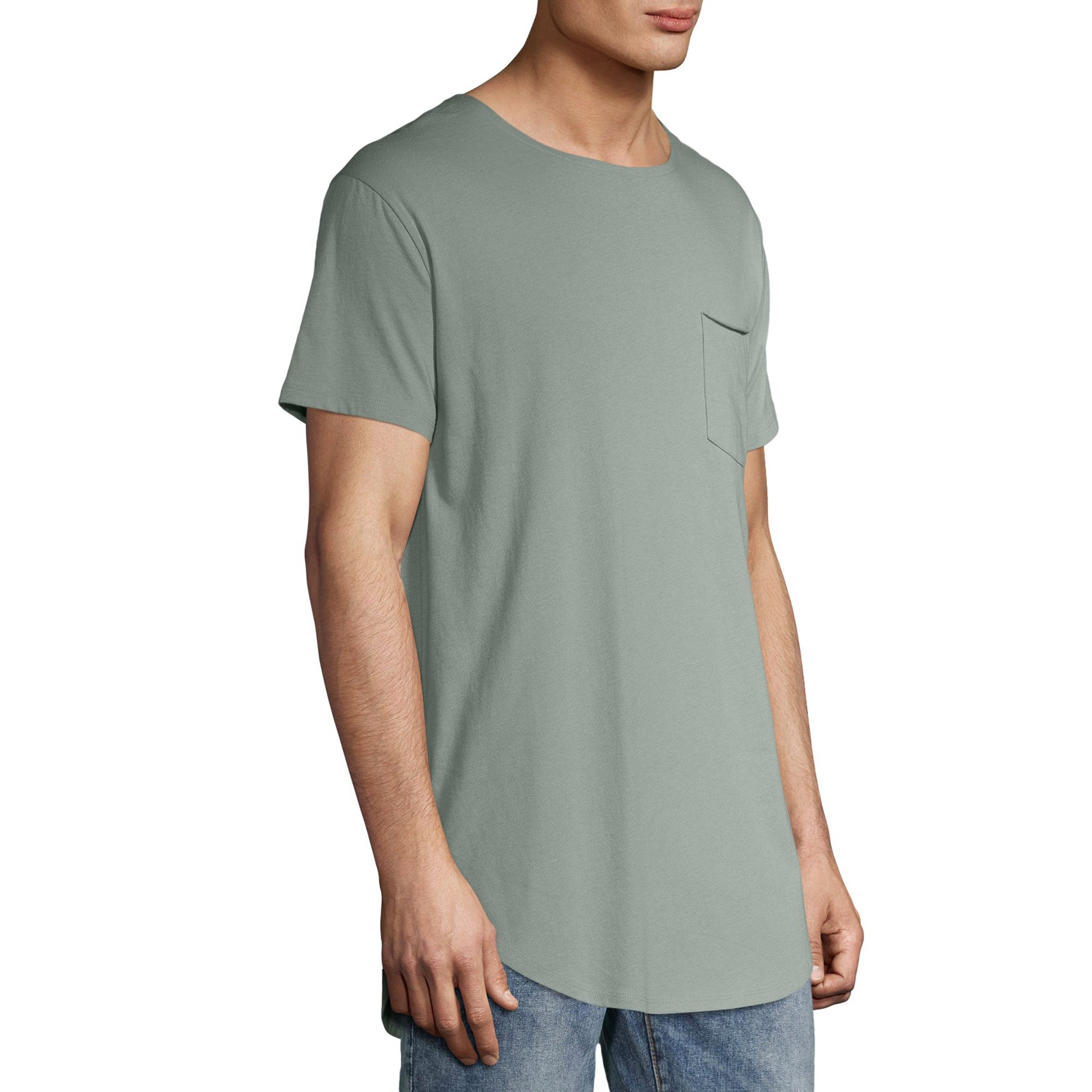 No Boundaries Men's and Big Men's Short Sleeve Elongated Tee, up to Size 5XL | Walmart (US)