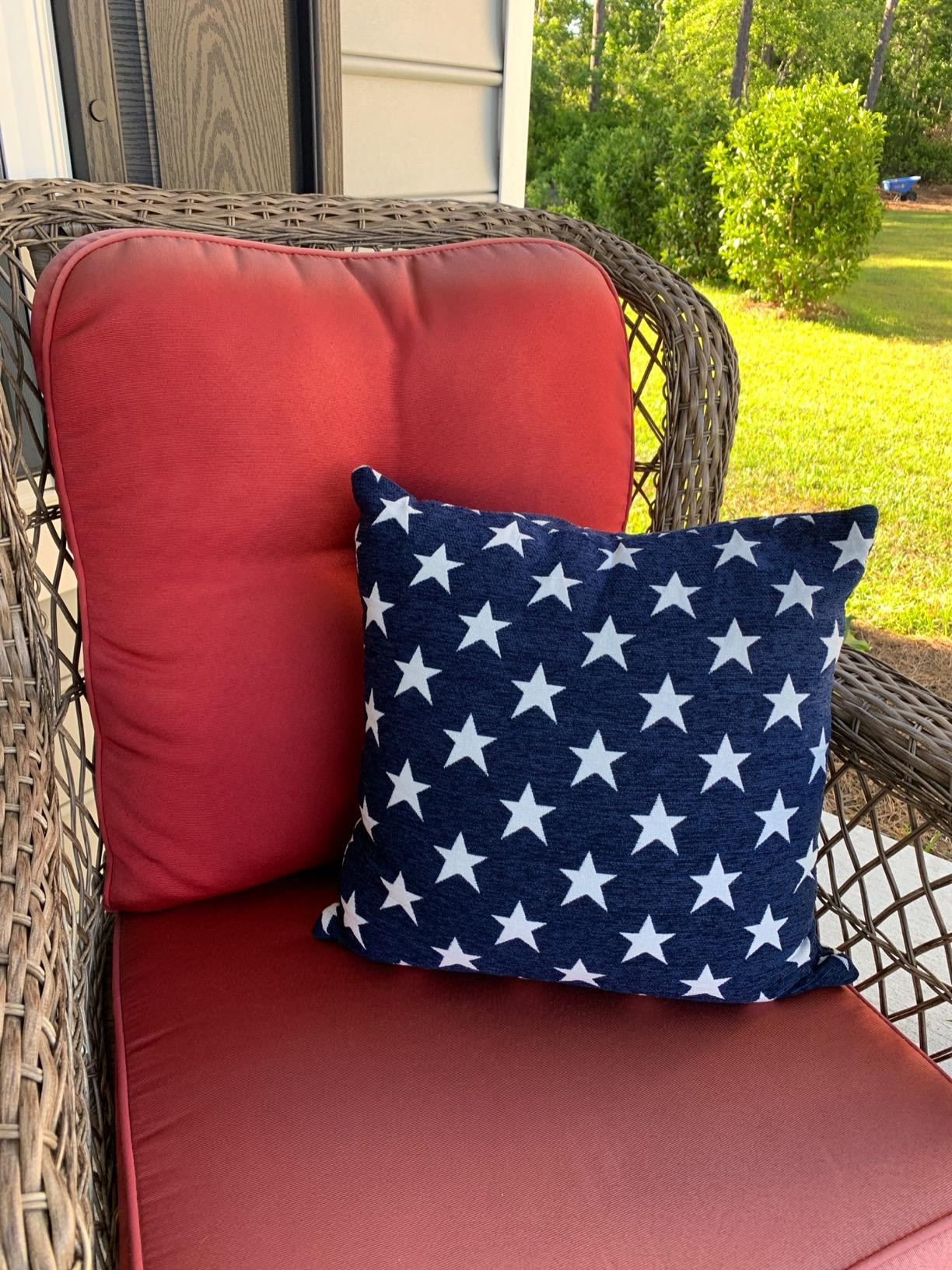 Sunday Praise Set of 2 Soft Chenille Decorative Throw Pillow Cover Case Geometric Stars Accent Ob... | Amazon (US)