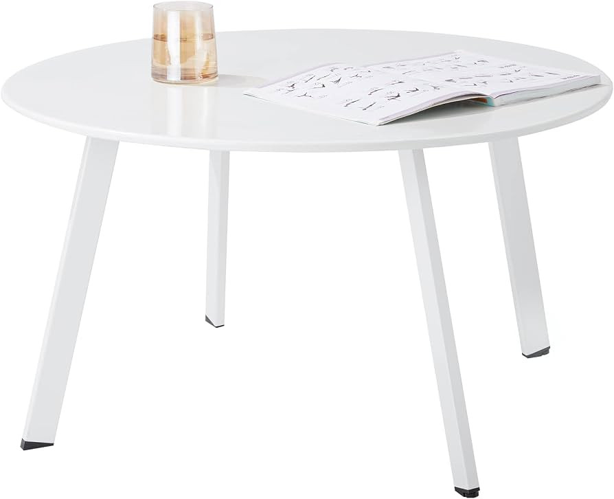 Meluvici Outdoor Side Table, Outdoor/Indoor Metal Steel Patio Coffee Table, Round Weather Resista... | Amazon (US)