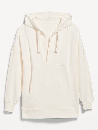 Oversized Live-In French-Terry Tunic Hoodie for Women | Old Navy (US)