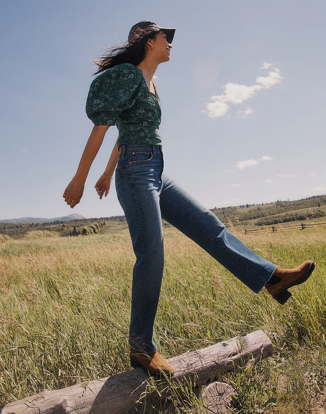 The Perfect Vintage Wide-Leg Jean in Leifland Wash | Madewell