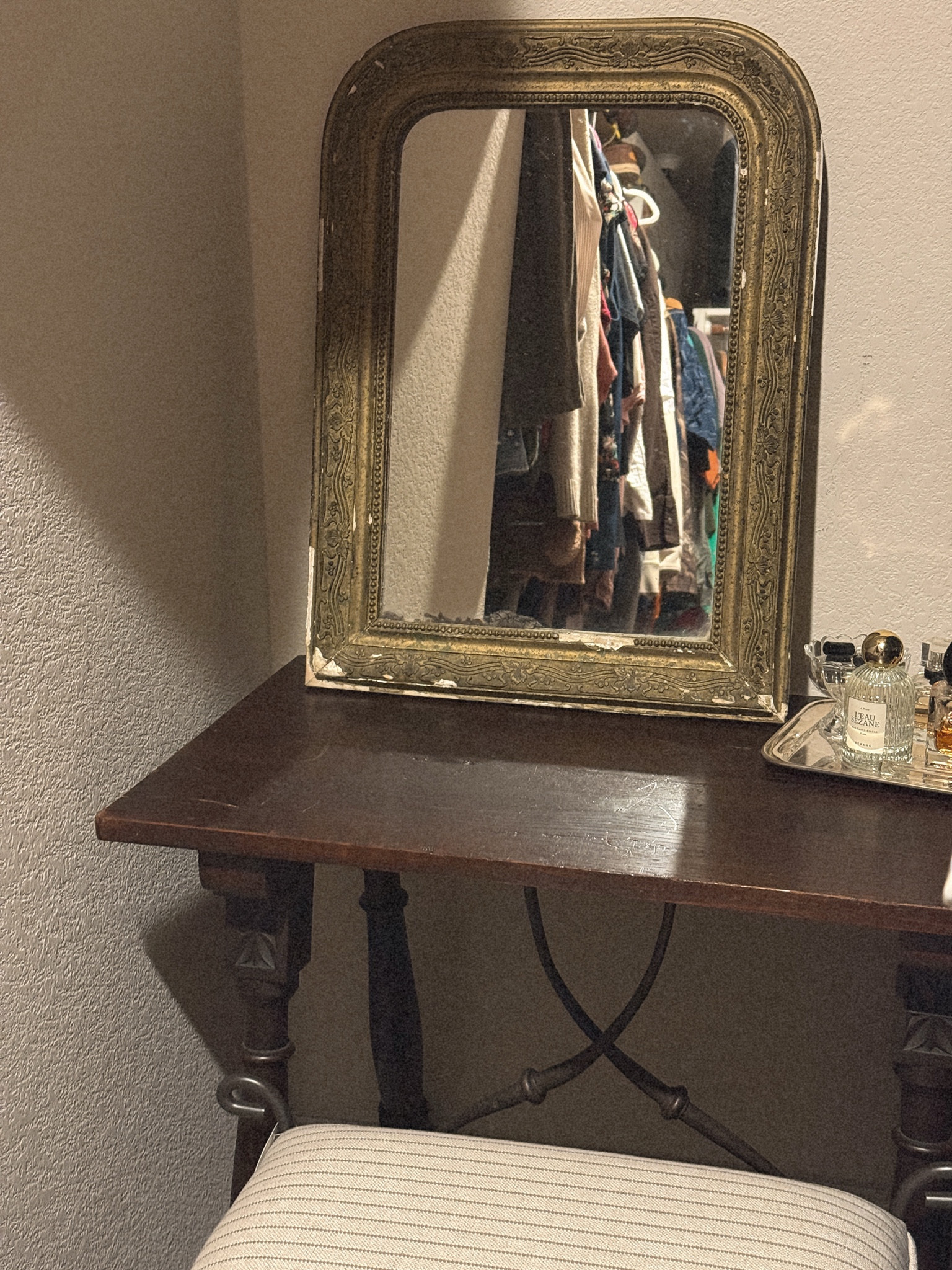 Studio McGee vintage inspired vanity bench 

#LTKHome #LTKgrwm #LTKBeauty
