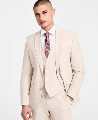 Men's Slim-Fit Seasonal Linen Suit Jacket | Macy's